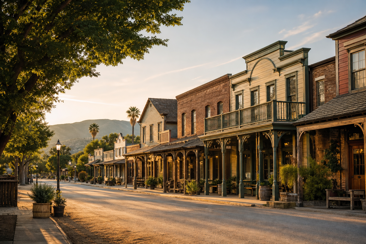 Editorial illustration representing Old Town Temecula