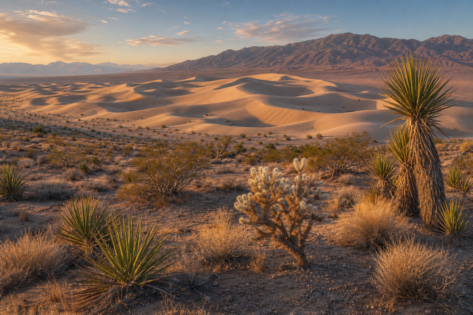 Editorial illustration of Mojave National Preserve
